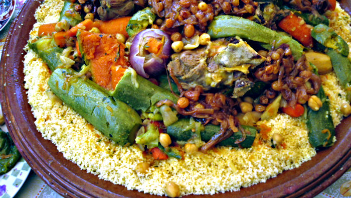 Couscous is a signature dish of Morocco.