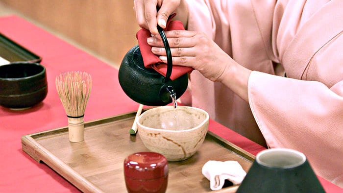 Only matcha tea is used for the Japanese tea ceremony.