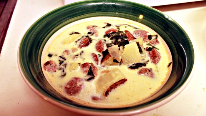 Zuppa Toscana is a classic soup in Italy.