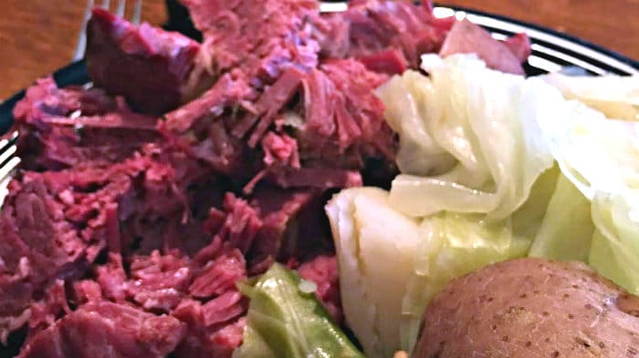 Greedy Travelers celebrate St. Patrick's Day with corned beef and cabbage.