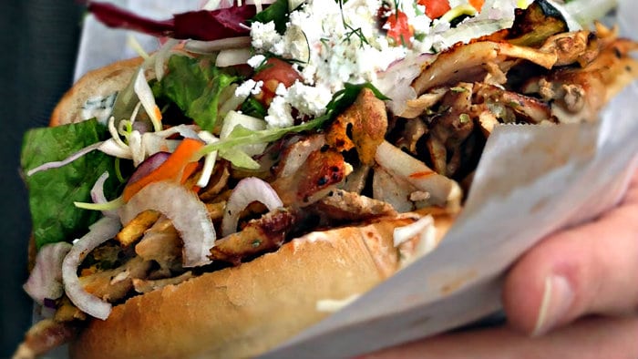 Doner is similar to Greek gyro.