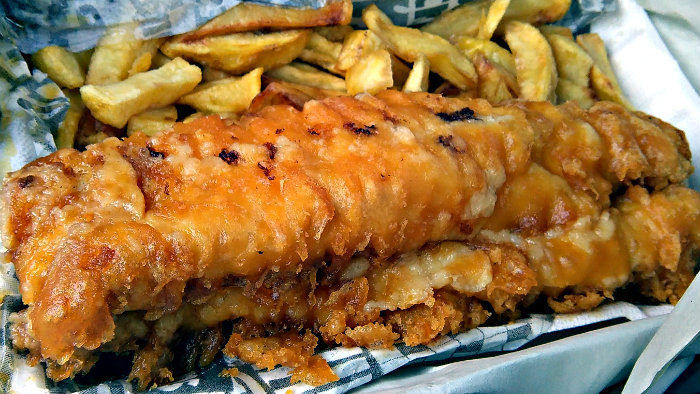 Australians eat a lot of fish and chips.