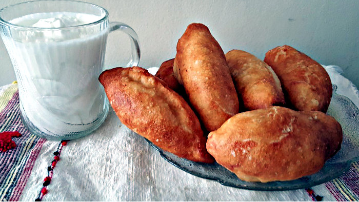 Pirozhki can be savory or sweet.