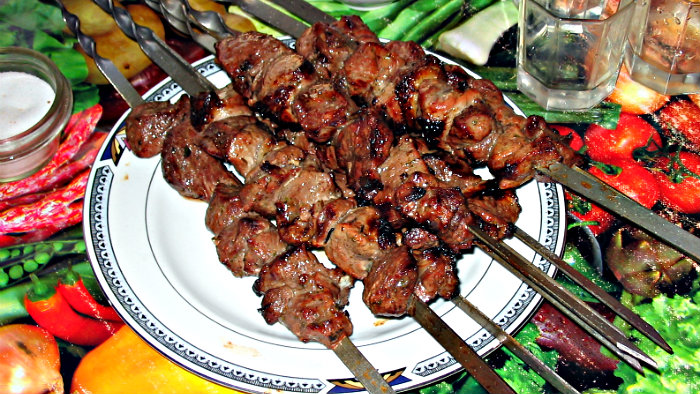 Shashlik is shish kebab.