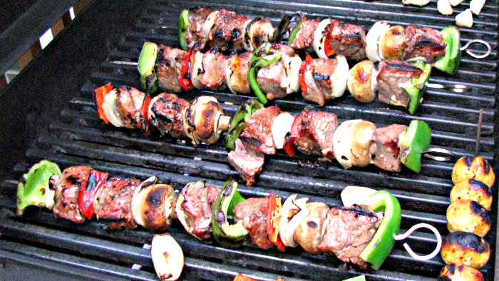 In Israel, kebabs are made with lamb or beef.