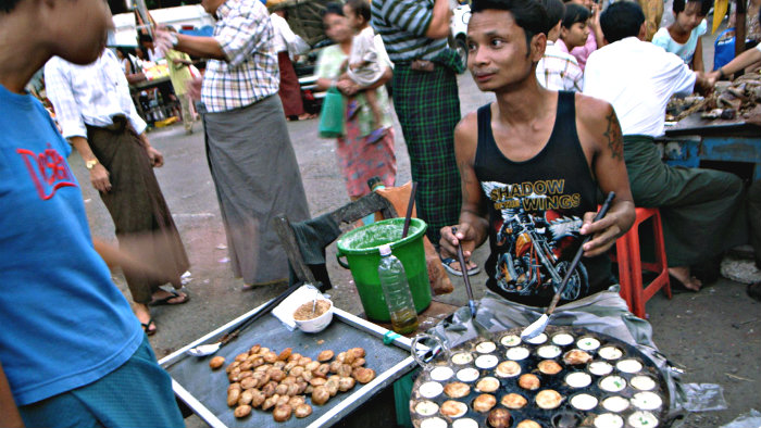 Many tourists get sick from street food in the undeveloped countries.