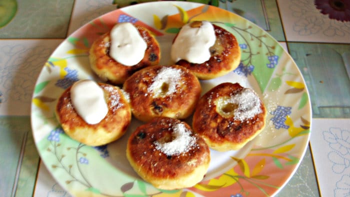 Russians eat syrniki for breakfast.