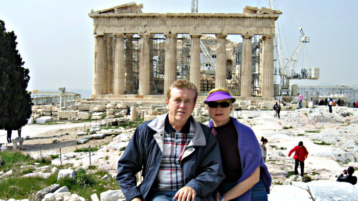 Parthenon on the top of Acropolis.