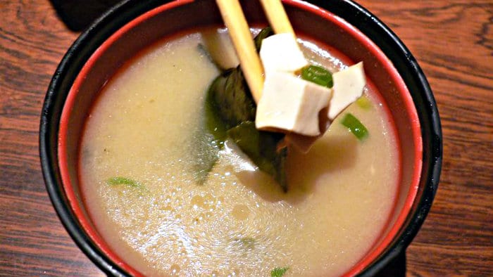 Miso soup is served year-round in Japan.