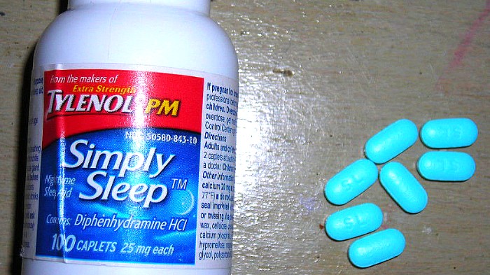 We prefer to use Tylenol PM instead of sleeping pills